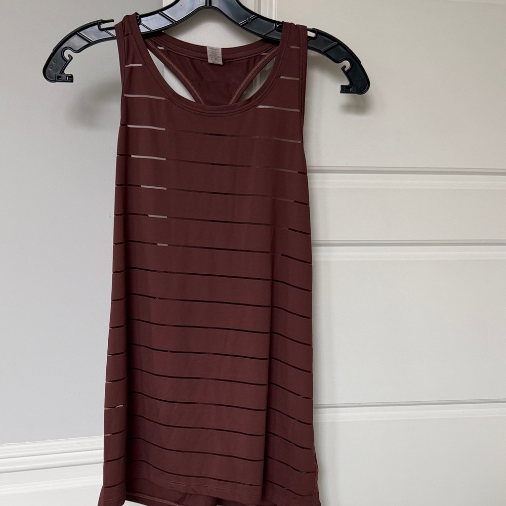 Athleta Rosewood Striped Racerback Tank